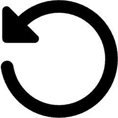 Triangle Arrow Rotate Left 2 Icon from Core Remix Set