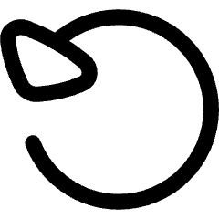 Triangle Arrow Rotate Left 2 Icon from Flex Line Set