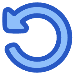 Triangle Arrow Rotate Left 2 Icon from Plump Duo Set
