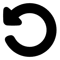 Triangle Arrow Rotate Left 2 Icon from Plump Solid Set