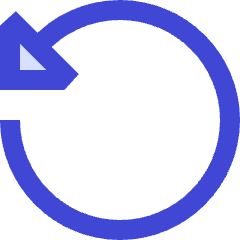 Triangle Arrow Rotate Left 2 Icon from Sharp Duo Set