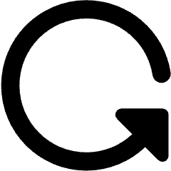 Triangle Arrow Rotate Left 3 Icon from Core Remix Set