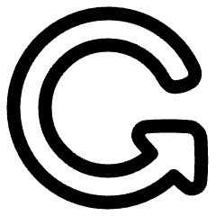 Triangle Arrow Rotate Left 3 Icon from Plump Line Set