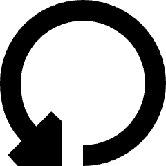 Triangle Arrow Rotate Left 4 Icon from Sharp Solid Set