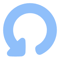 Triangle Arrow Rotate Left 4 Icon from Plump Flat Set