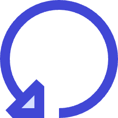 Triangle Arrow Rotate Left 4 Icon from Sharp Duo Set
