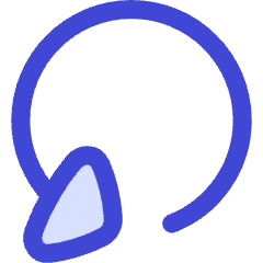 Triangle Arrow Rotate Left 4 Icon from Flex Duo Set
