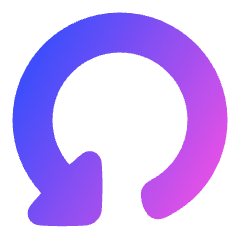 Triangle Arrow Rotate Left 4 Icon from Plump Gradient Set