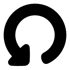 Triangle Arrow Rotate Left 4 Icon from Plump Solid Set