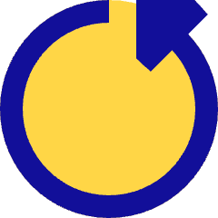 Triangle Arrow Rotate Left 5 Icon from Sharp Pop Set