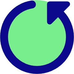 Triangle Arrow Rotate Left 5 Icon from Core Pop Set