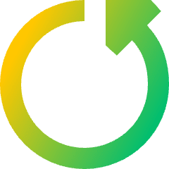 Triangle Arrow Rotate Left 5 Icon from Sharp Gradient Set