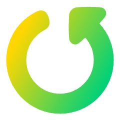 Triangle Arrow Rotate Left 5 Icon from Plump Gradient Set