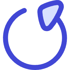 Triangle Arrow Rotate Left 5 Icon from Flex Duo Set