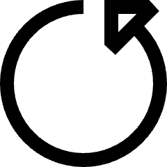 Triangle Arrow Rotate Left 5 Icon from Sharp Line Set