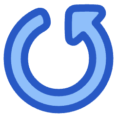 Triangle Arrow Rotate Left 5 Icon from Plump Duo Set