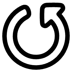 Triangle Arrow Rotate Left 5 Icon from Plump Line Set