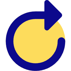 Triangle Arrow Rotate Right 1 Icon from Core Pop Set