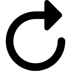 Triangle Arrow Rotate Right 1 Icon from Core Remix Set