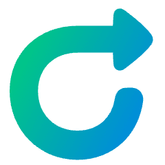 Triangle Arrow Rotate Right 1 Icon from Plump Gradient Set