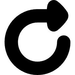 Triangle Arrow Rotate Right 1 Icon from Flex Solid Set