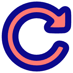 Triangle Arrow Rotate Right 2 Icon from Plump Pop Set