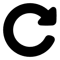 Triangle Arrow Rotate Right 2 Icon from Plump Solid Set