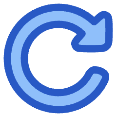 Triangle Arrow Rotate Right 2 Icon from Plump Duo Set