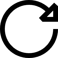 Triangle Arrow Rotate Right 2 Icon from Sharp Line Set