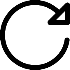 Triangle Arrow Rotate Right 2 Icon from Core Line Set