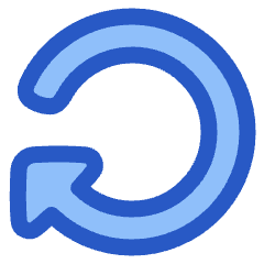 Triangle Arrow Rotate Right 3 Icon from Plump Duo Set