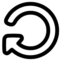 Triangle Arrow Rotate Right 3 Icon from Plump Line Set