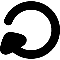 Triangle Arrow Rotate Right 3 Icon from Flex Solid Set