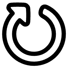 Triangle Arrow Rotate Right 5 Icon from Plump Line Set