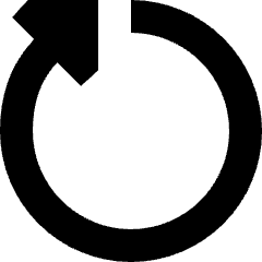 Triangle Arrow Rotate Right 5 Icon from Sharp Solid Set