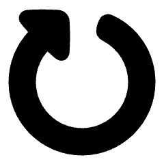 Triangle Arrow Rotate Right 5 Icon from Plump Solid Set