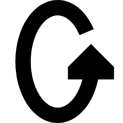 Triangle Arrow Rotate Vertical Left 1 Icon from Sharp Solid Set