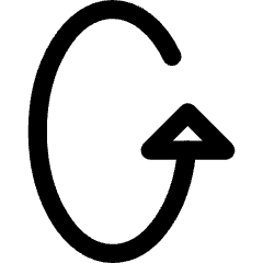 Triangle Arrow Rotate Vertical Left 1 Icon from Core Line Set
