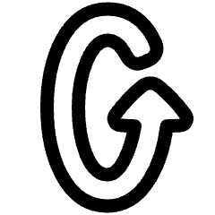 Triangle Arrow Rotate Vertical Left 1 Icon from Plump Line Set