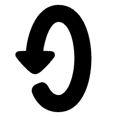Triangle Arrow Rotate Vertical Left 2 Icon from Plump Solid Set