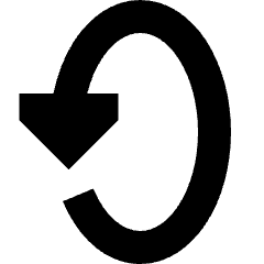 Triangle Arrow Rotate Vertical Left 2 Icon from Sharp Solid Set