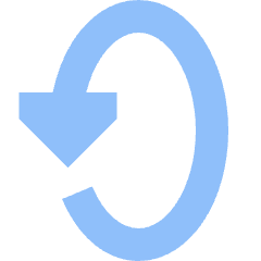Triangle Arrow Rotate Vertical Left 2 Icon from Sharp Flat Set