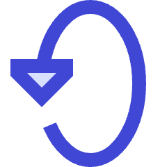 Triangle Arrow Rotate Vertical Left 2 Icon from Sharp Duo Set