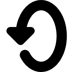 Triangle Arrow Rotate Vertical Left 2 Icon from Core Solid Set