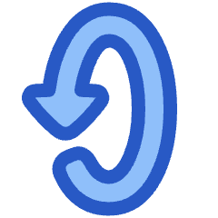 Triangle Arrow Rotate Vertical Left 2 Icon from Plump Duo Set