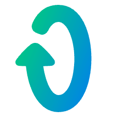 Triangle Arrow Rotate Vertical Right 1 Icon from Plump Gradient Set