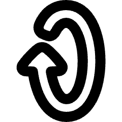Triangle Arrow Rotate Vertical Right 1 Icon from Plump Remix Set