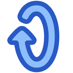 Triangle Arrow Rotate Vertical Right 1 Icon from Plump Duo Set
