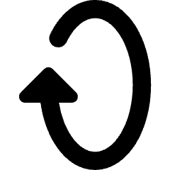 Triangle Arrow Rotate Vertical Right 1 Icon from Core Remix Set