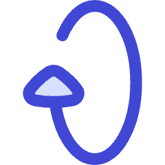 Triangle Arrow Rotate Vertical Right 1 Icon from Flex Duo Set